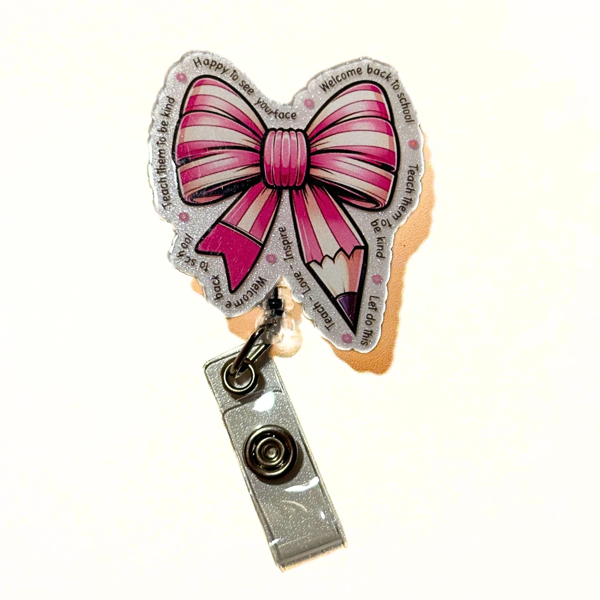 Bow Pencil Badge Reel