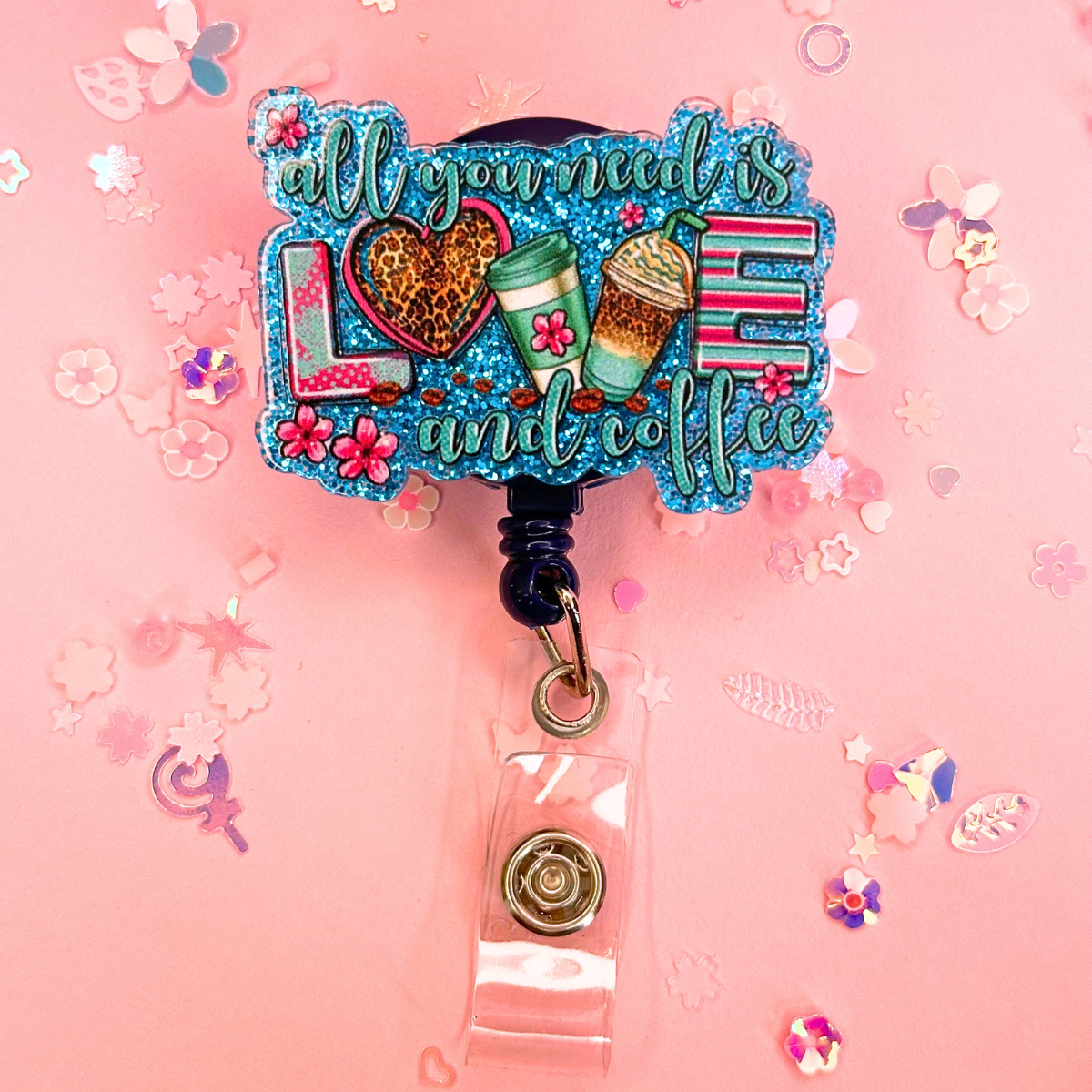 Valentine Glitter Badge Reels