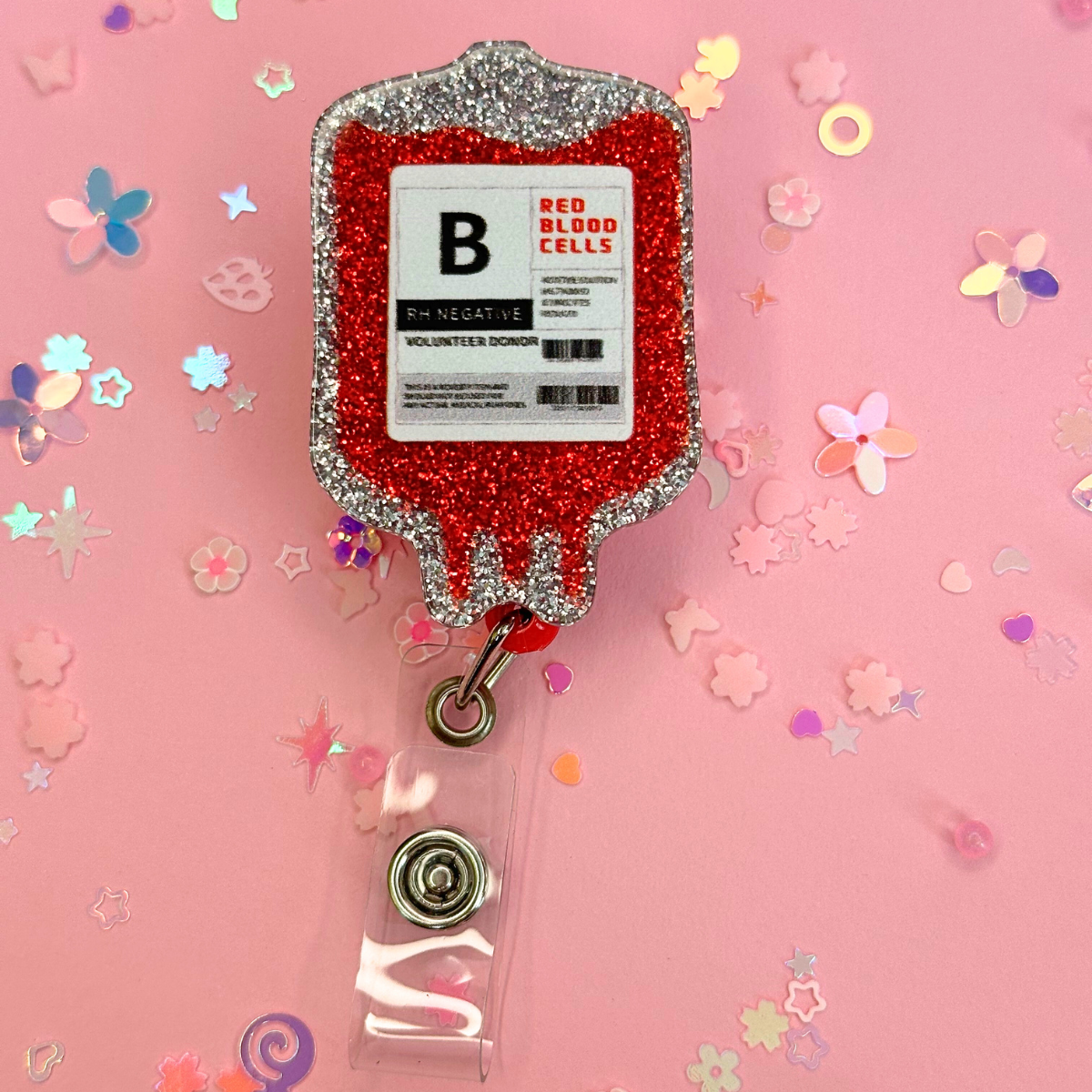 Medical Glitter Badge Reels #2