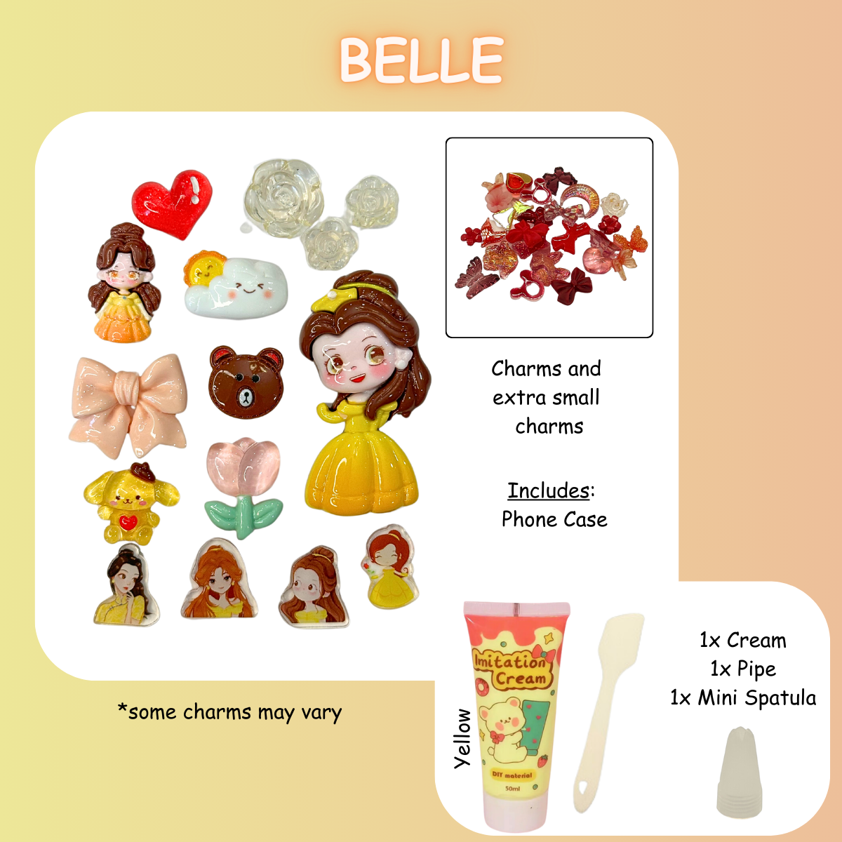 Belle DIY Decoden Charms Kit