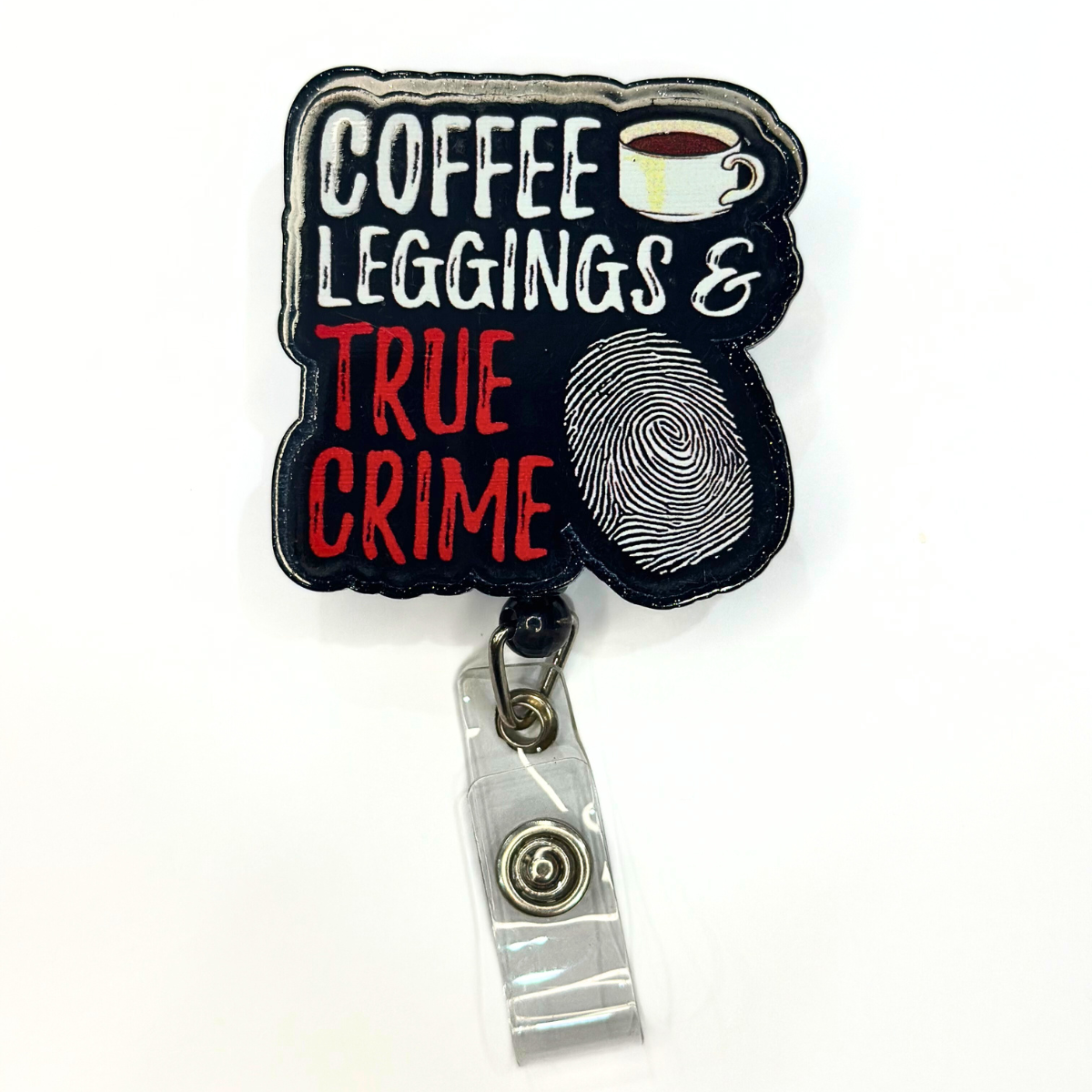 Coffee, Leggings, & True Crime Badge Reel