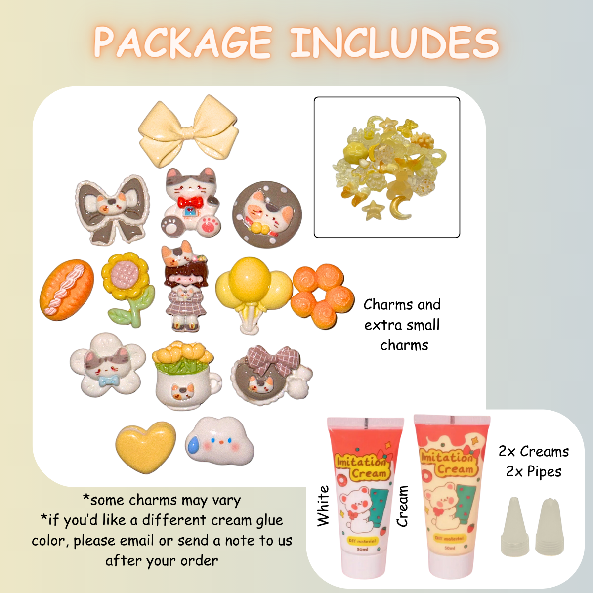 Cat Girl DIY Decoden Charms Kit