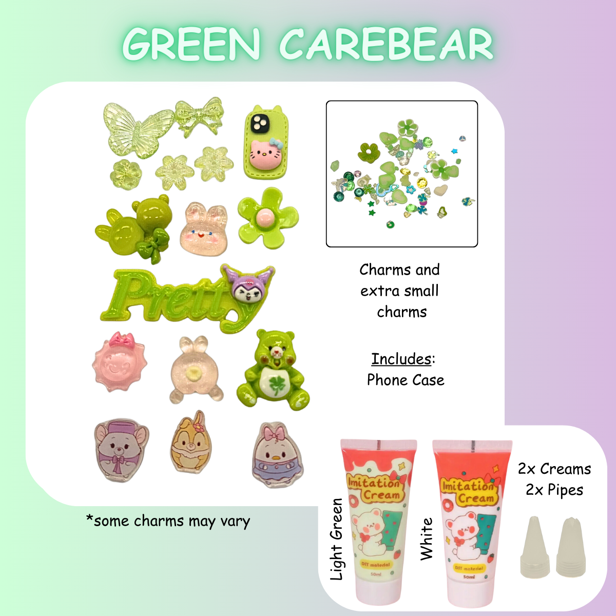 Care bears DIY Decoden Charms Kit