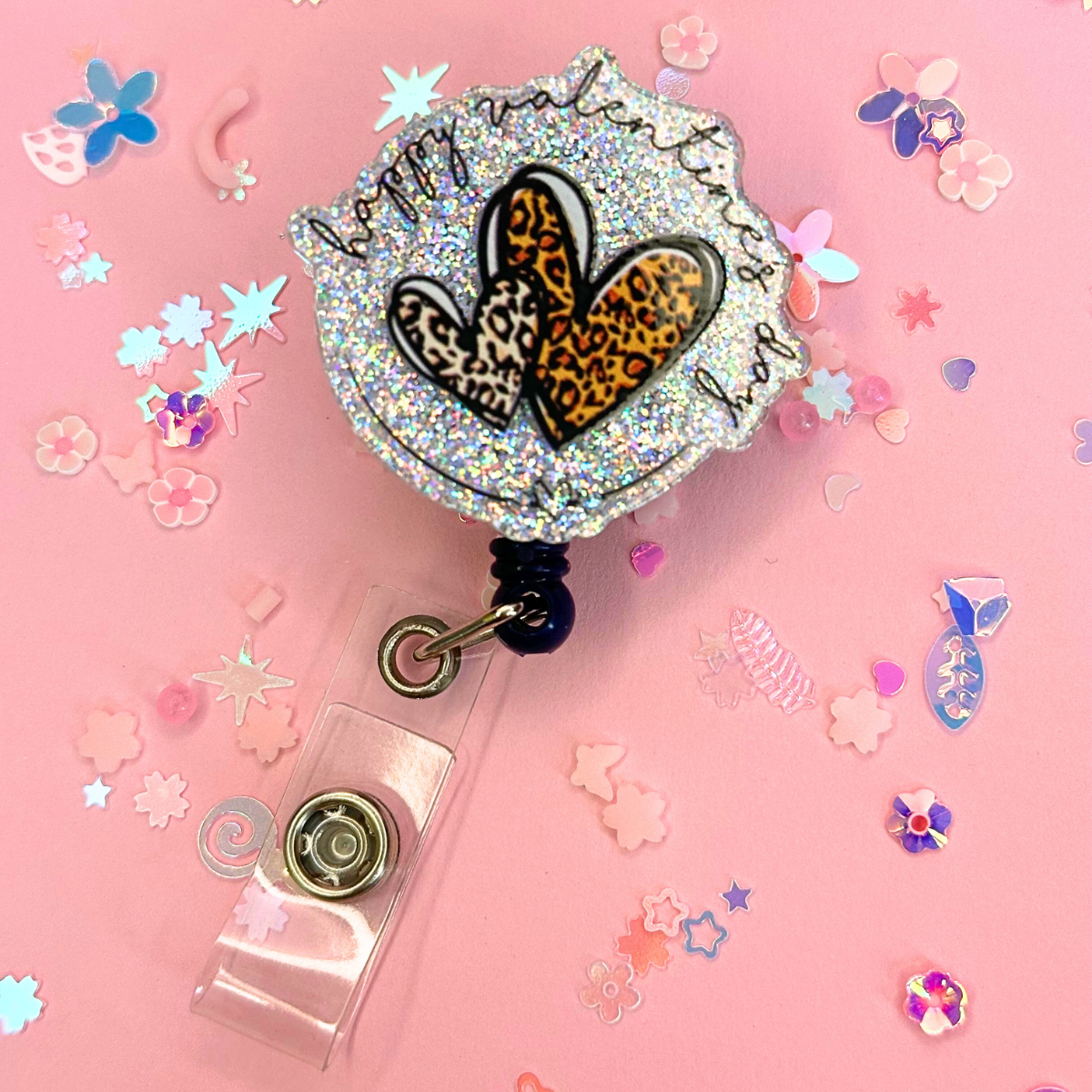 Valentine Glitter Badge Reels