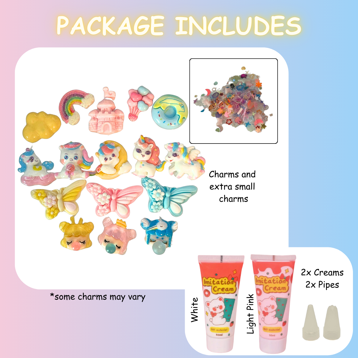 Cute Unicorns DIY Charms Craft Kit