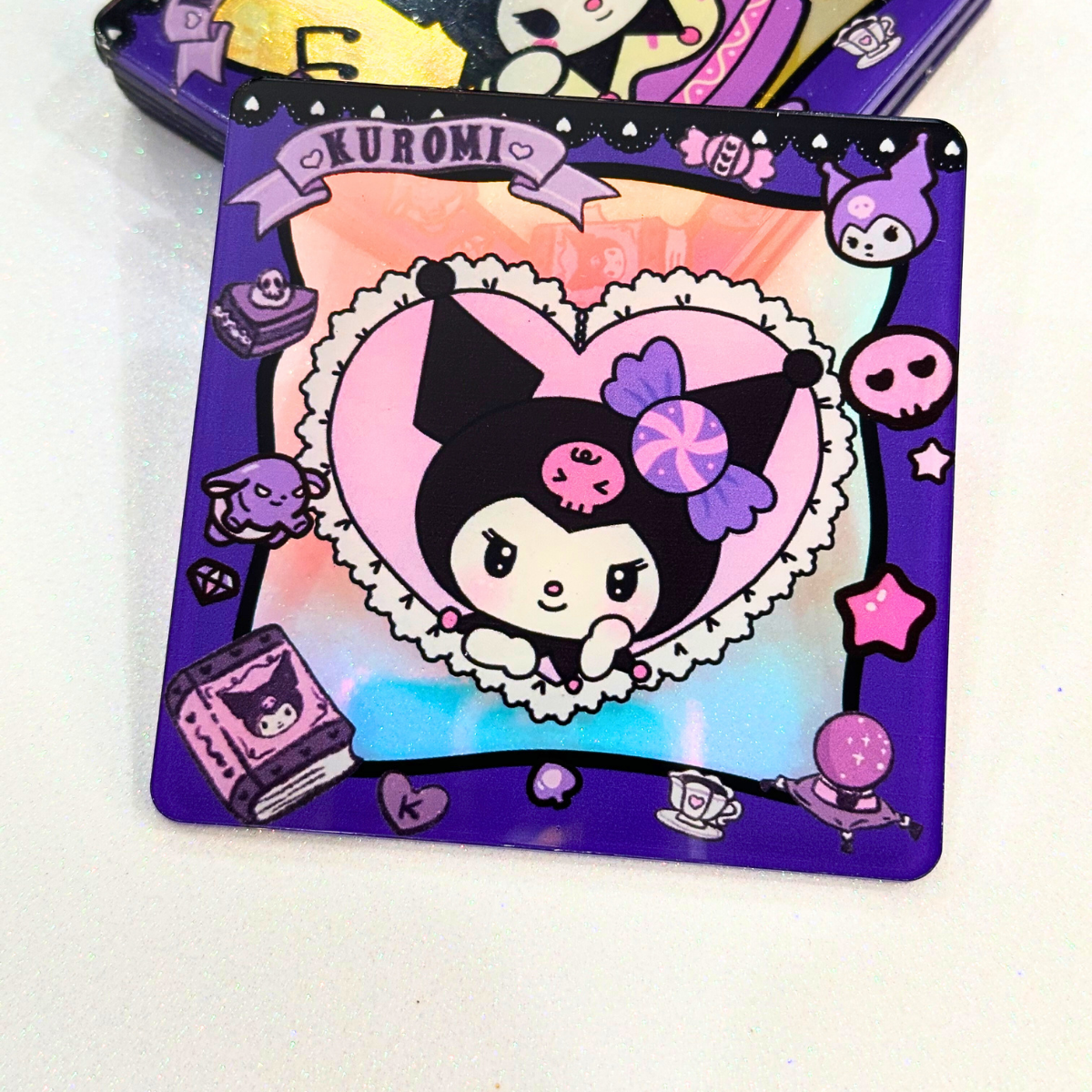 Kuku Purple Coasters Set of 6