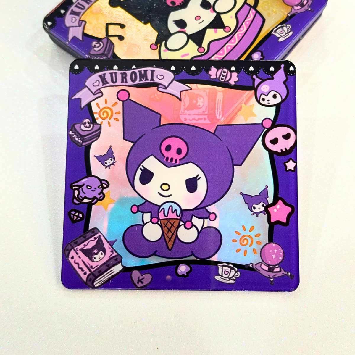 Kuku Purple Coasters Set of 6
