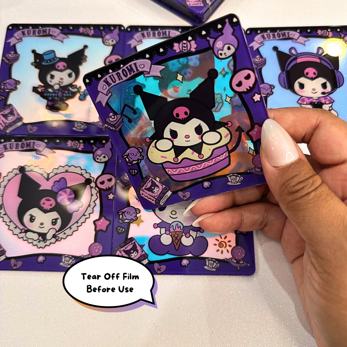 Kuku Purple Coasters Set of 6