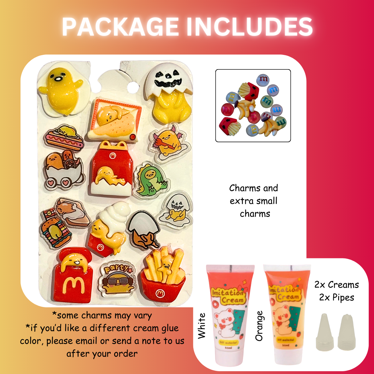 Lazy Egg DIY Decoden Cream Kit