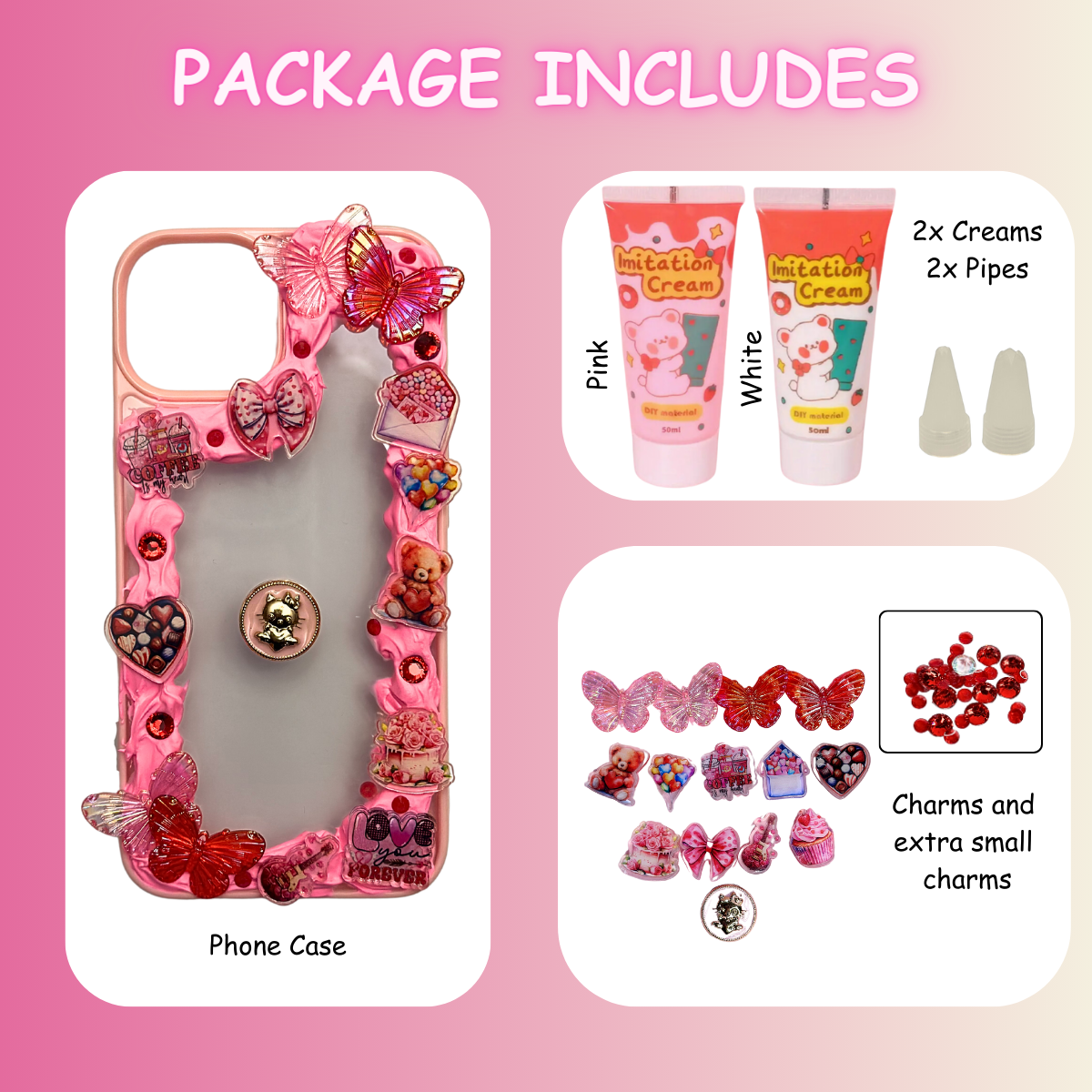 Valentine Fun Spinner DIY Decoden Charms Kit