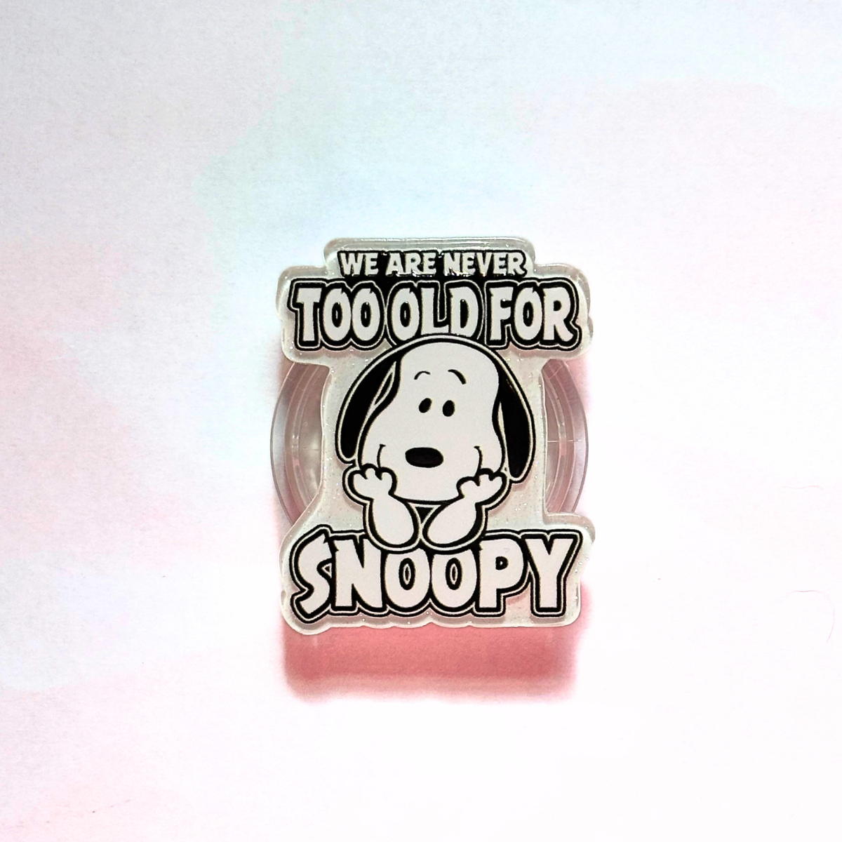 White Puppy Phone Grip