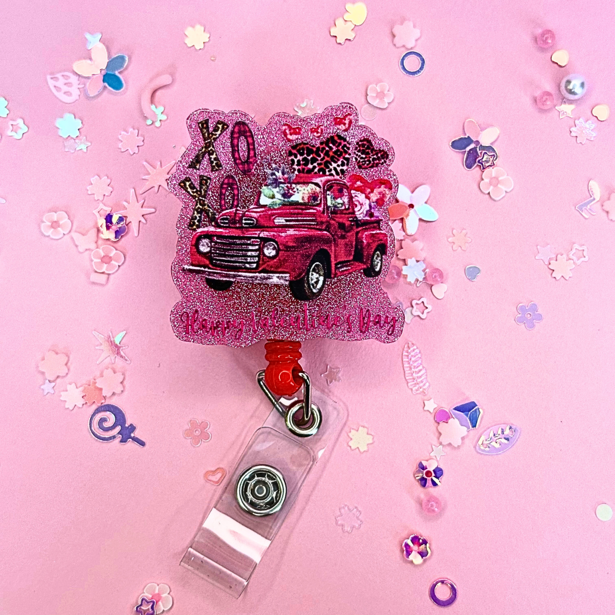 Valentine Glitter Badge Reels