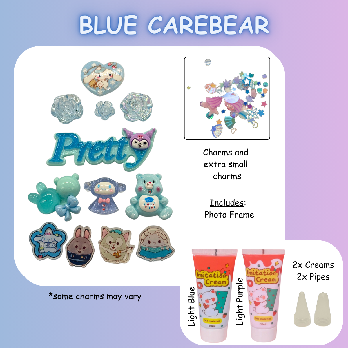 Care bear DIY Charms Craft Kit