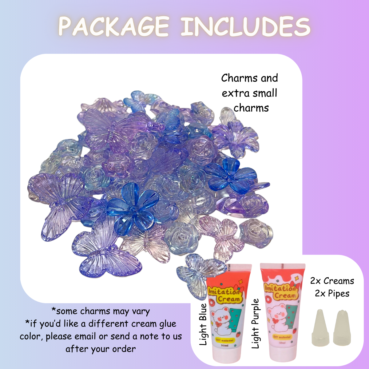 Flower Mix DIY Charms Craft Kit