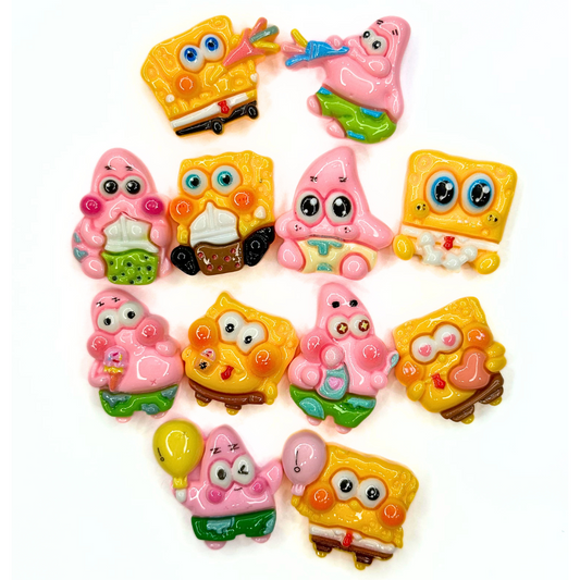 Cartoon Sponge Best Friend Charms