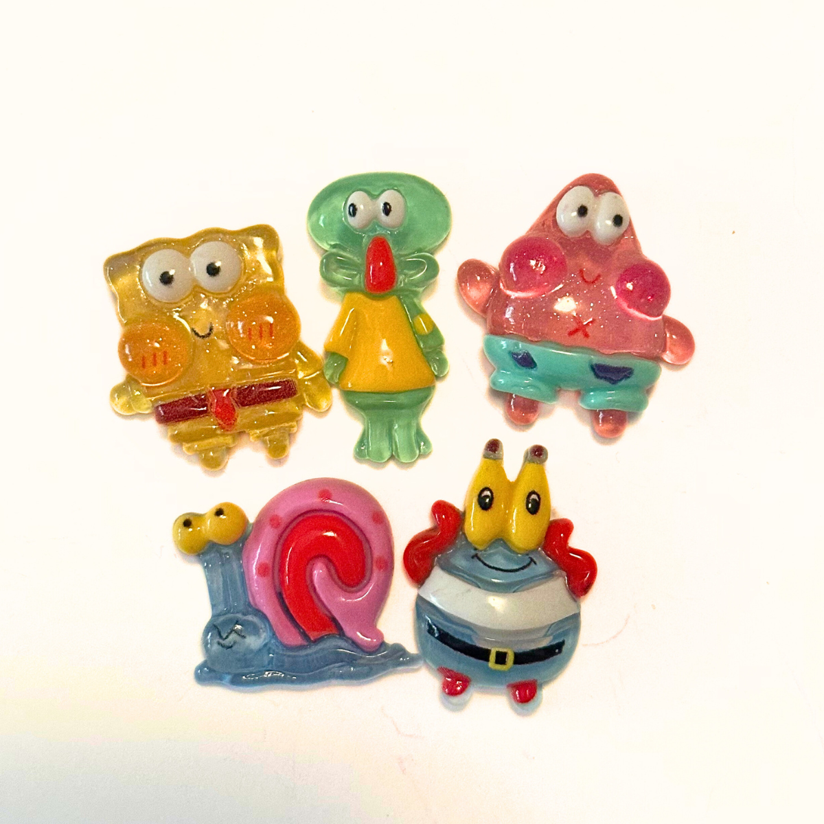 Cartoon Sponge Friends Happy Clear Charms