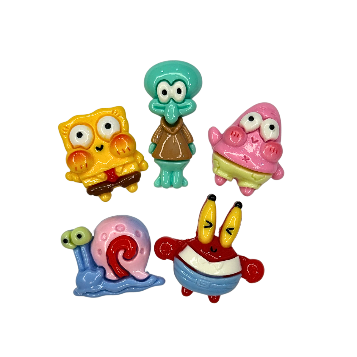 Cartoon Sponge Friends Happy Charms