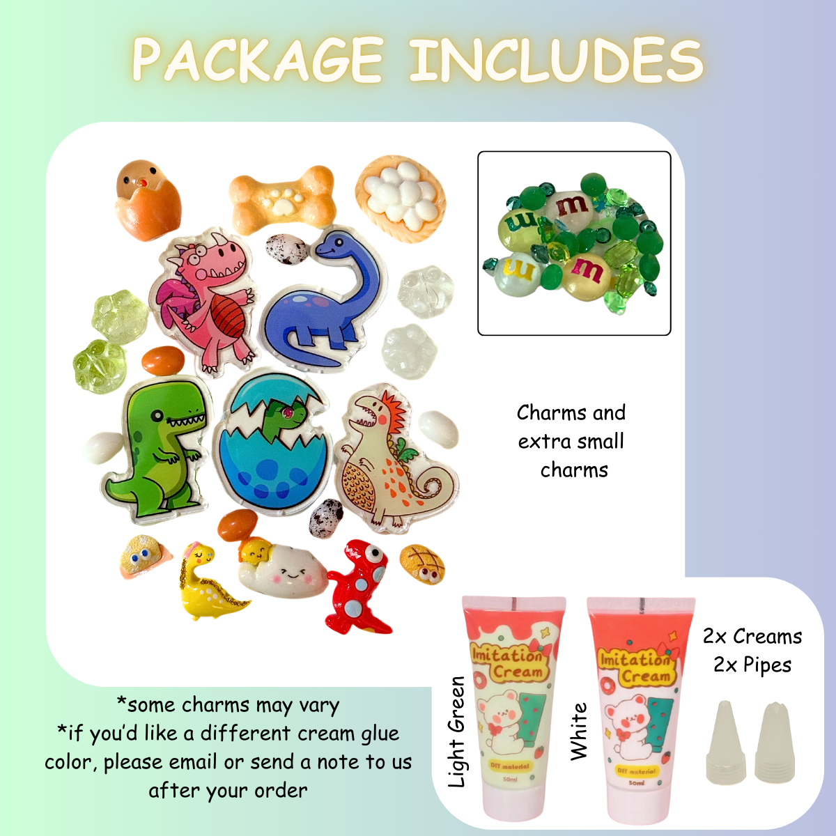 Dino Friends DIY Charms Craft Kit