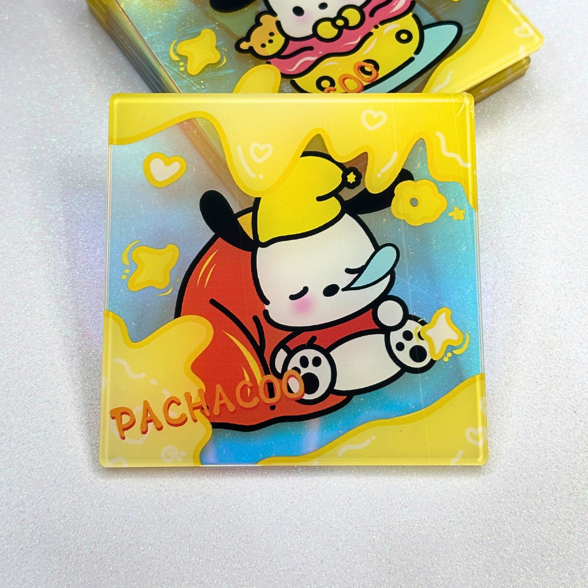 Pocha Yellow Coasters Set of 6