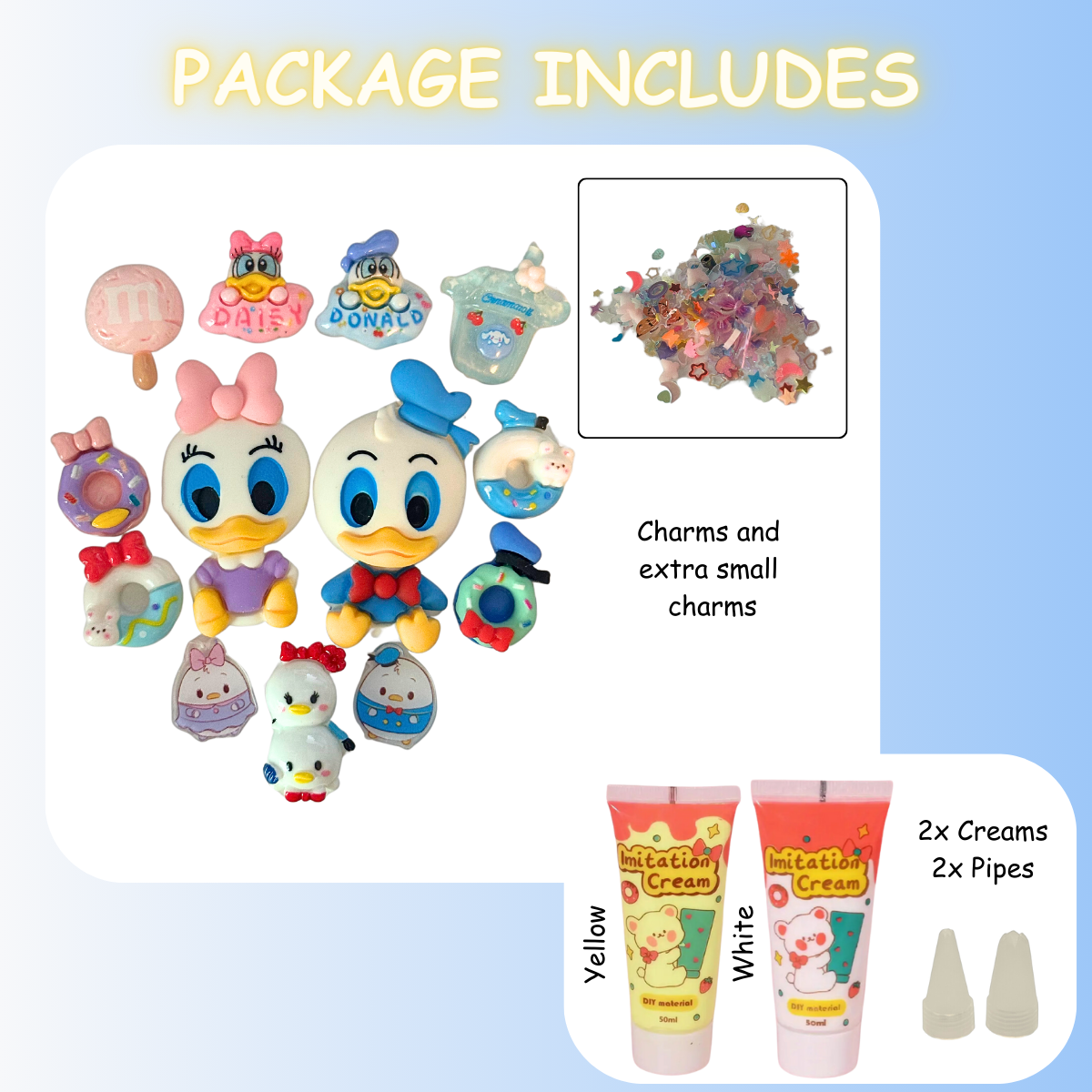 Duck Couple DIY Charms Craft Kit