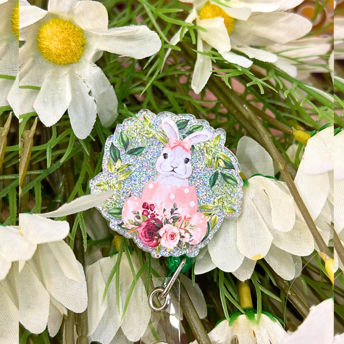 Easter Glitter Badge Reels