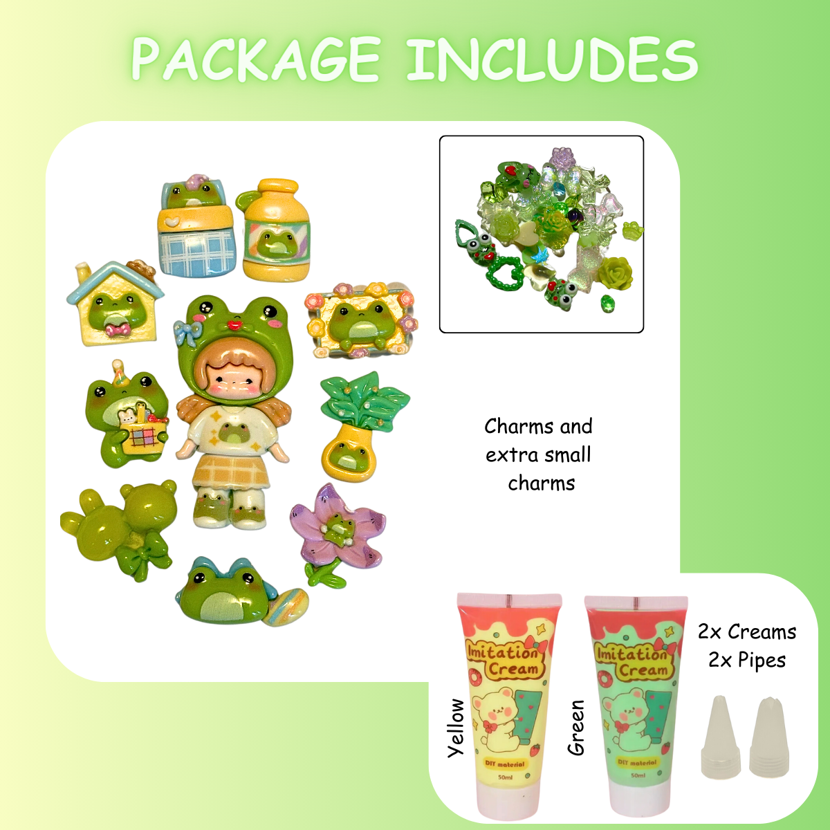 Frog Girl DIY Charms Craft Kit