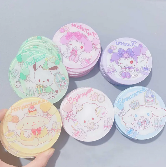 Kawaii Round Coasters Set of 6