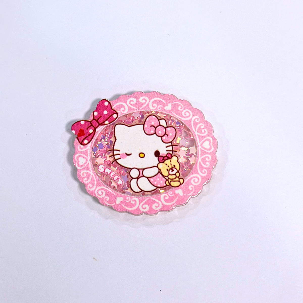 HKitty Pink Shaker Phone Grip