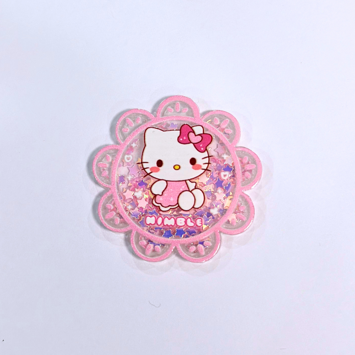 HKitty Pink Shaker Phone Grip