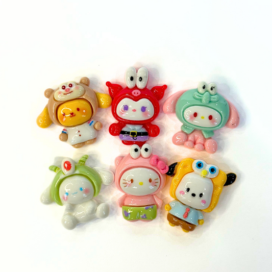 Kawaii Cartoon Costume Charms