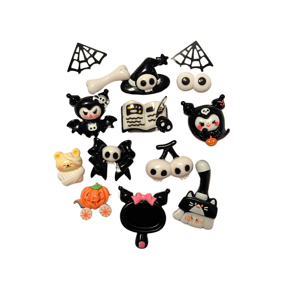 Black Halloween Kuku DIY Decoden Cream Kit