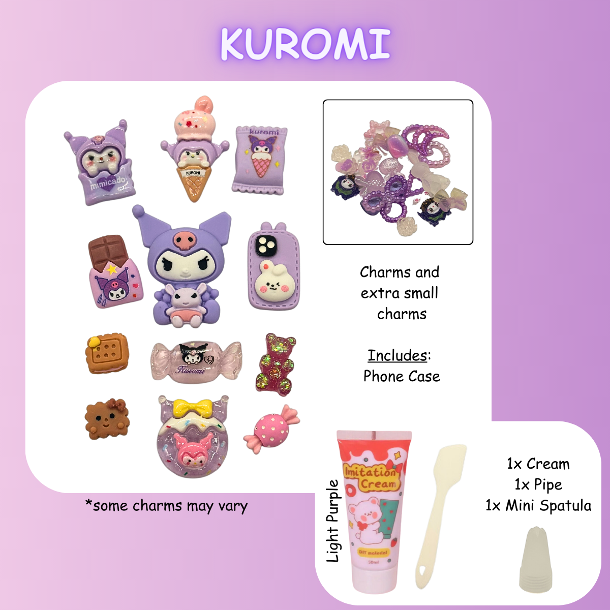 Kuku Holding Friend DIY Decoden Charms Kit