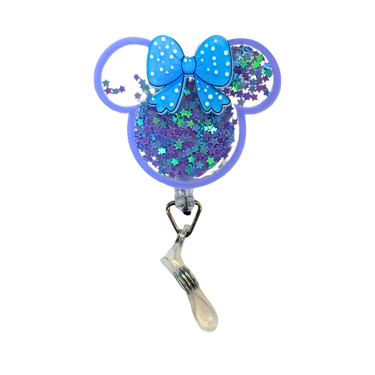 Mouse Ear Glitter Badge Reel