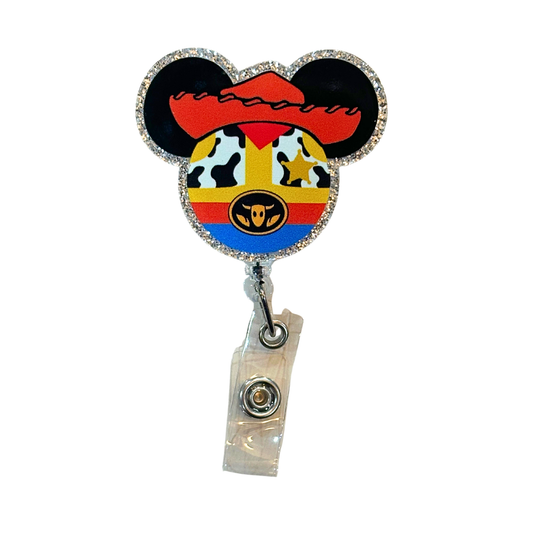 Mouse Ears Woody Badge Reel