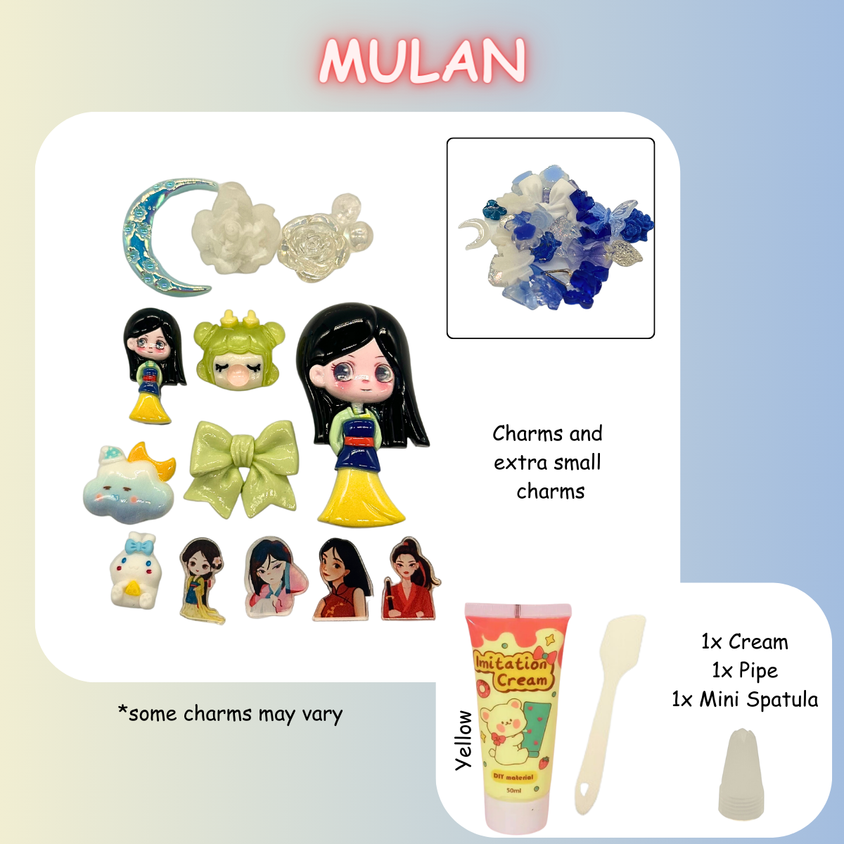 Mulan DIY Charms Craft Kit