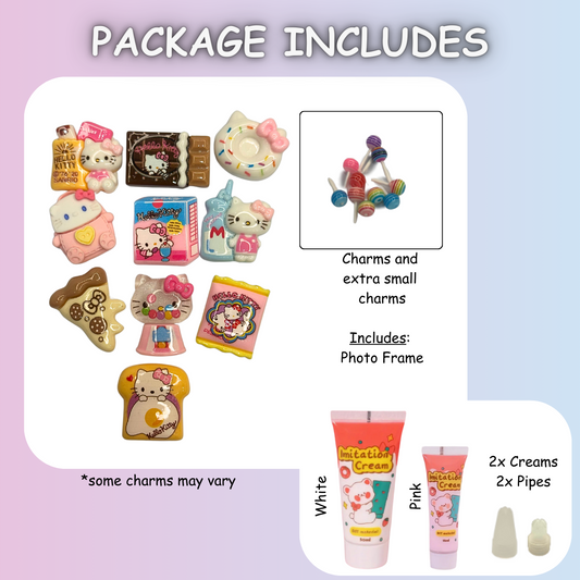 HKitty Snack DIY Charms Craft Kit