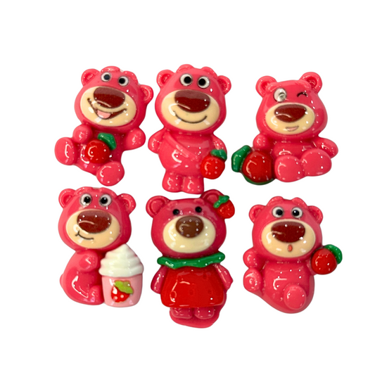 Pink Bear Charms