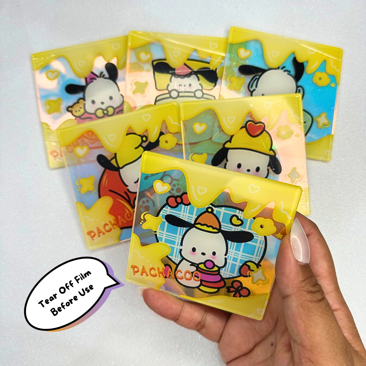 Pocha Yellow Coasters Set of 6