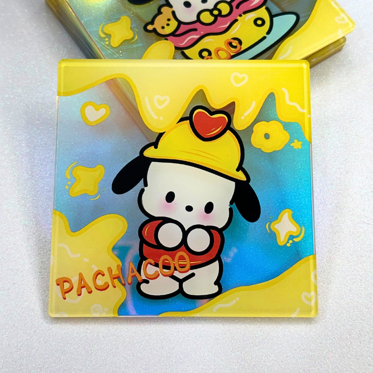 Pocha Yellow Coasters Set of 6