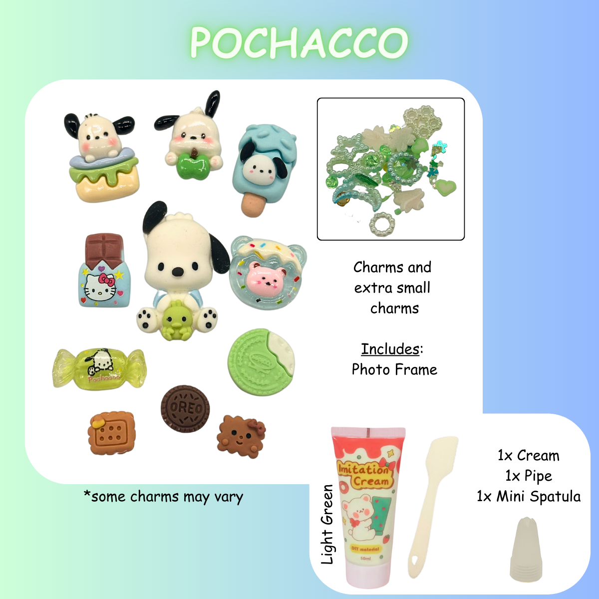 Pocha Holding Friend DIY Charms Craft Kit