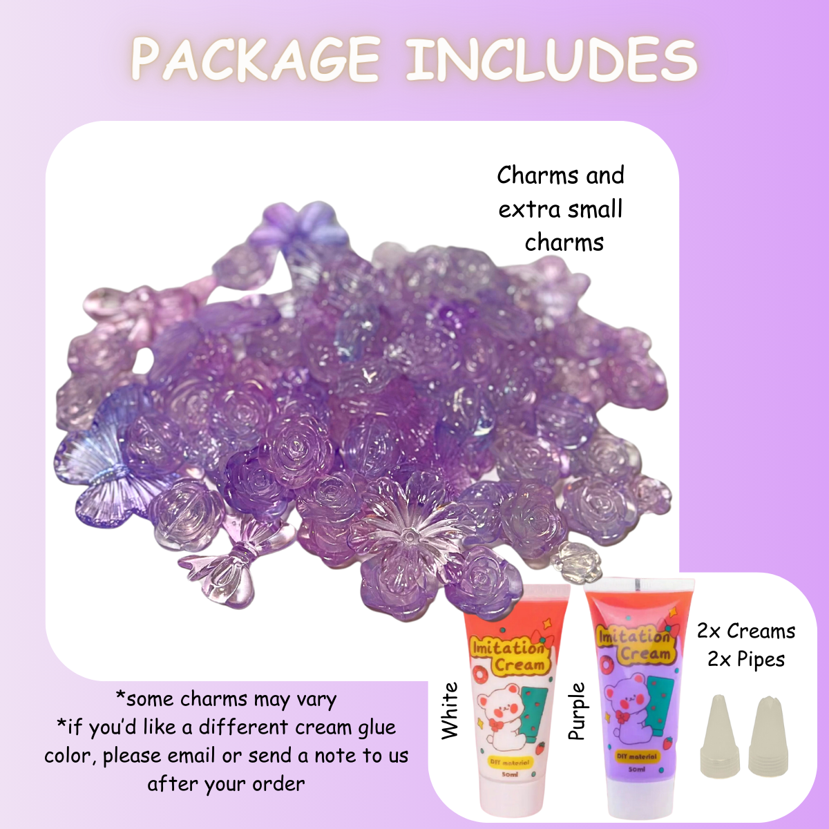 Flower Mix DIY Charms Craft Kit