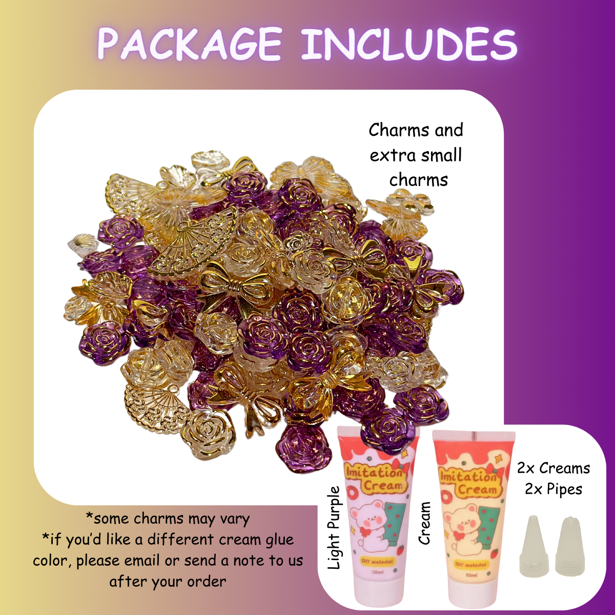 Flower Mix DIY Charms Craft Kit