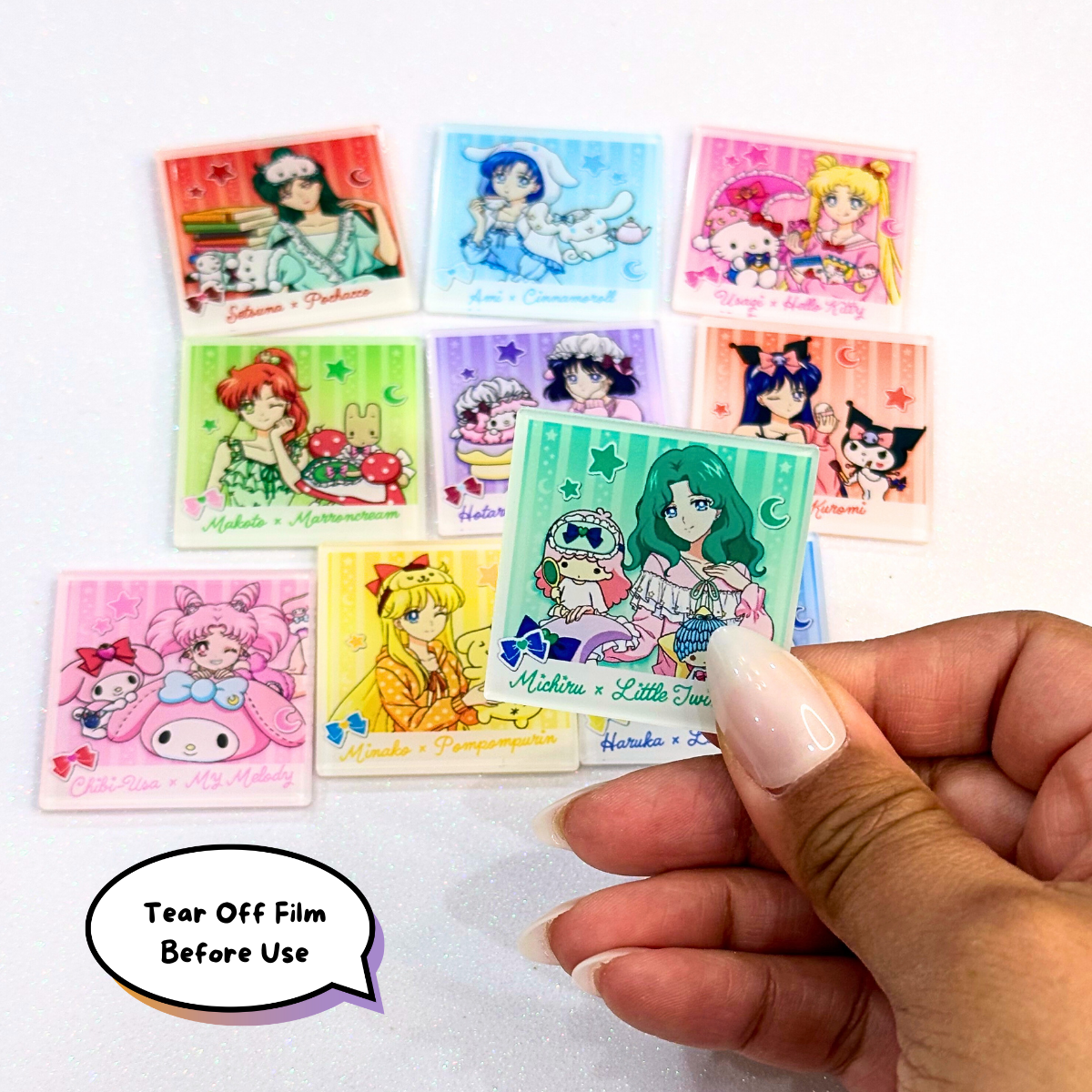 Cute Kawaii Square DIY Acrylics - Small