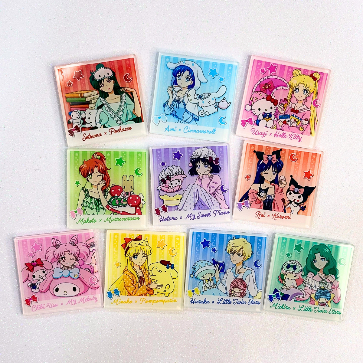 Cute Kawaii Square Magnets - Small