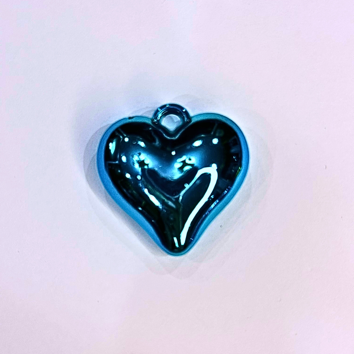 Shiny Heart Pendant Charms