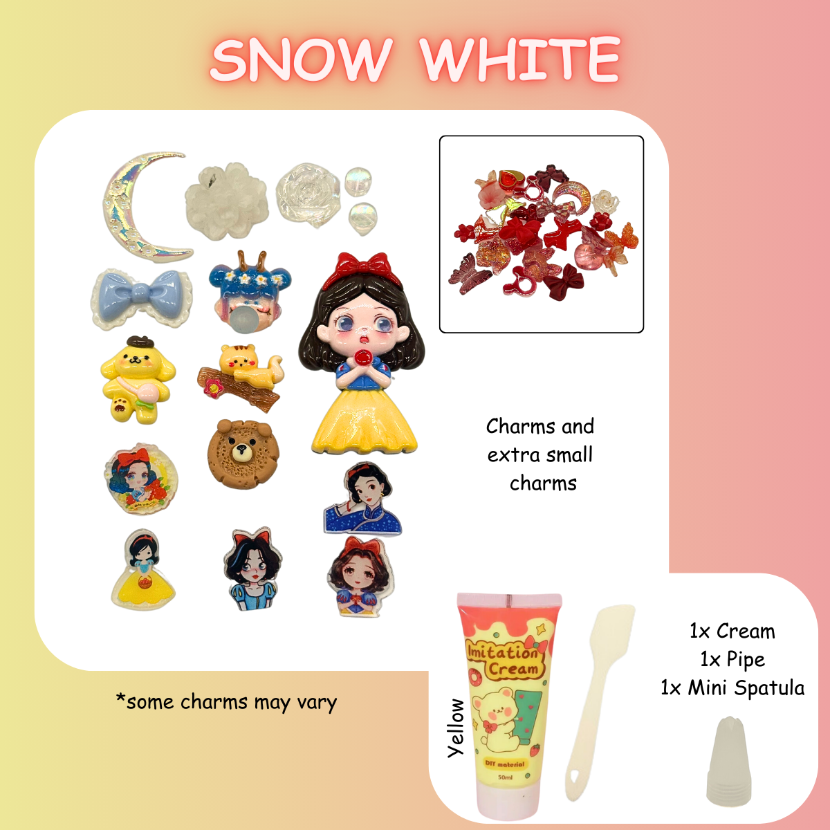 Snow White DIY Charms Craft Kit