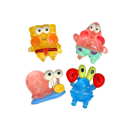 Cartoon Sponge Clear Charms