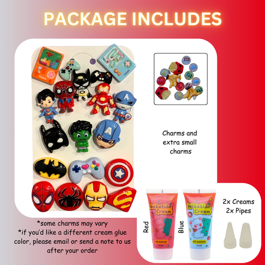 Super Heros DIY Charms Craft Kit