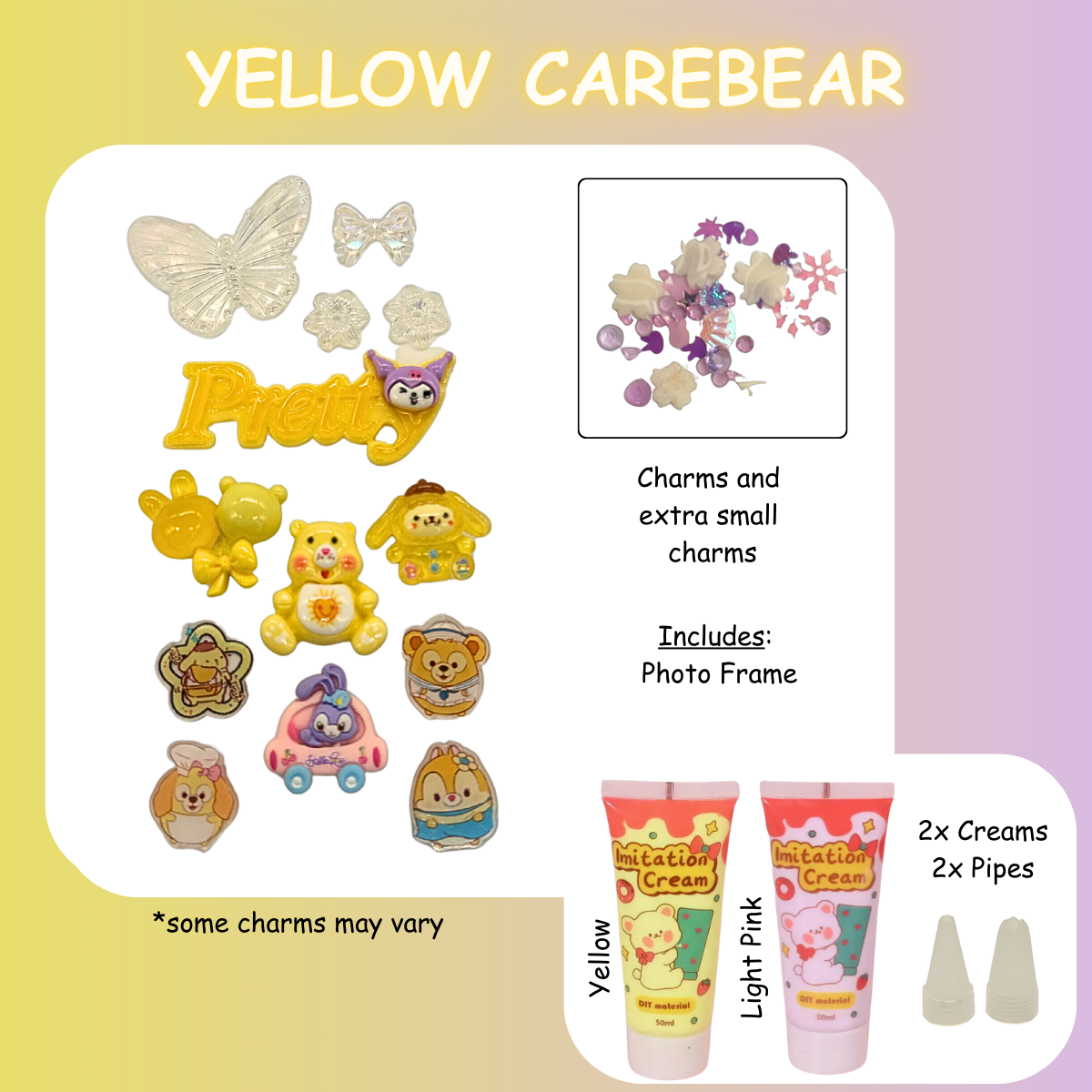 Care bear DIY Charms Craft Kit