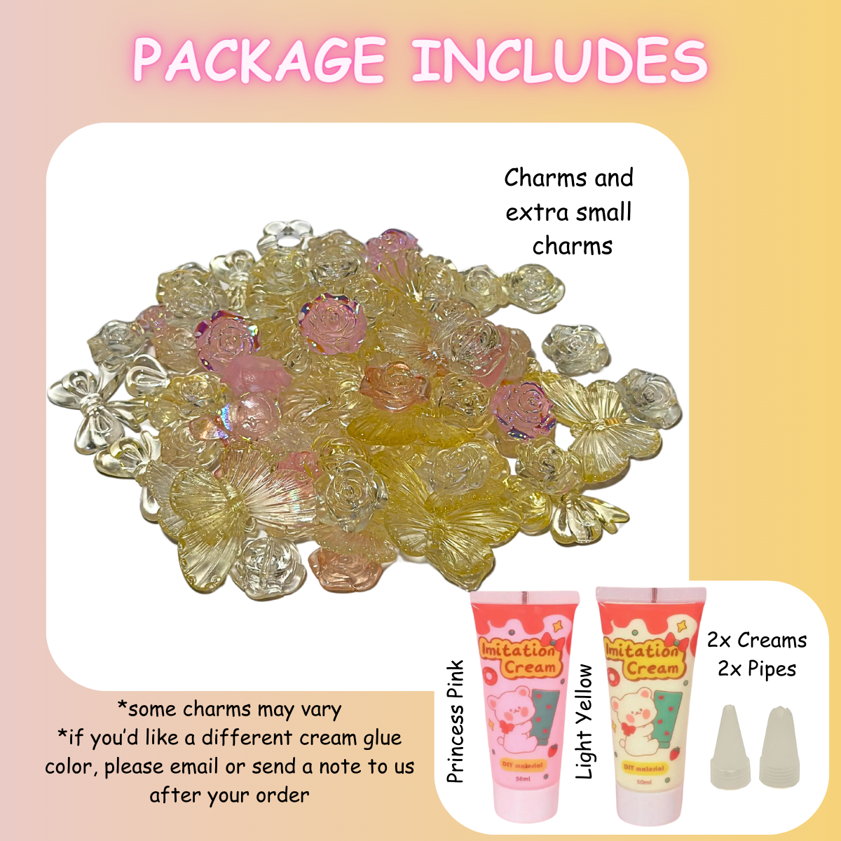 Flower Mix DIY Charms Craft Kit